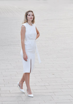 שמלת סידני | לבן